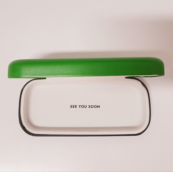 KATE SPADE Green & Black Hard Shell Eyeglass Sunnies Case - Picture 6 of 13